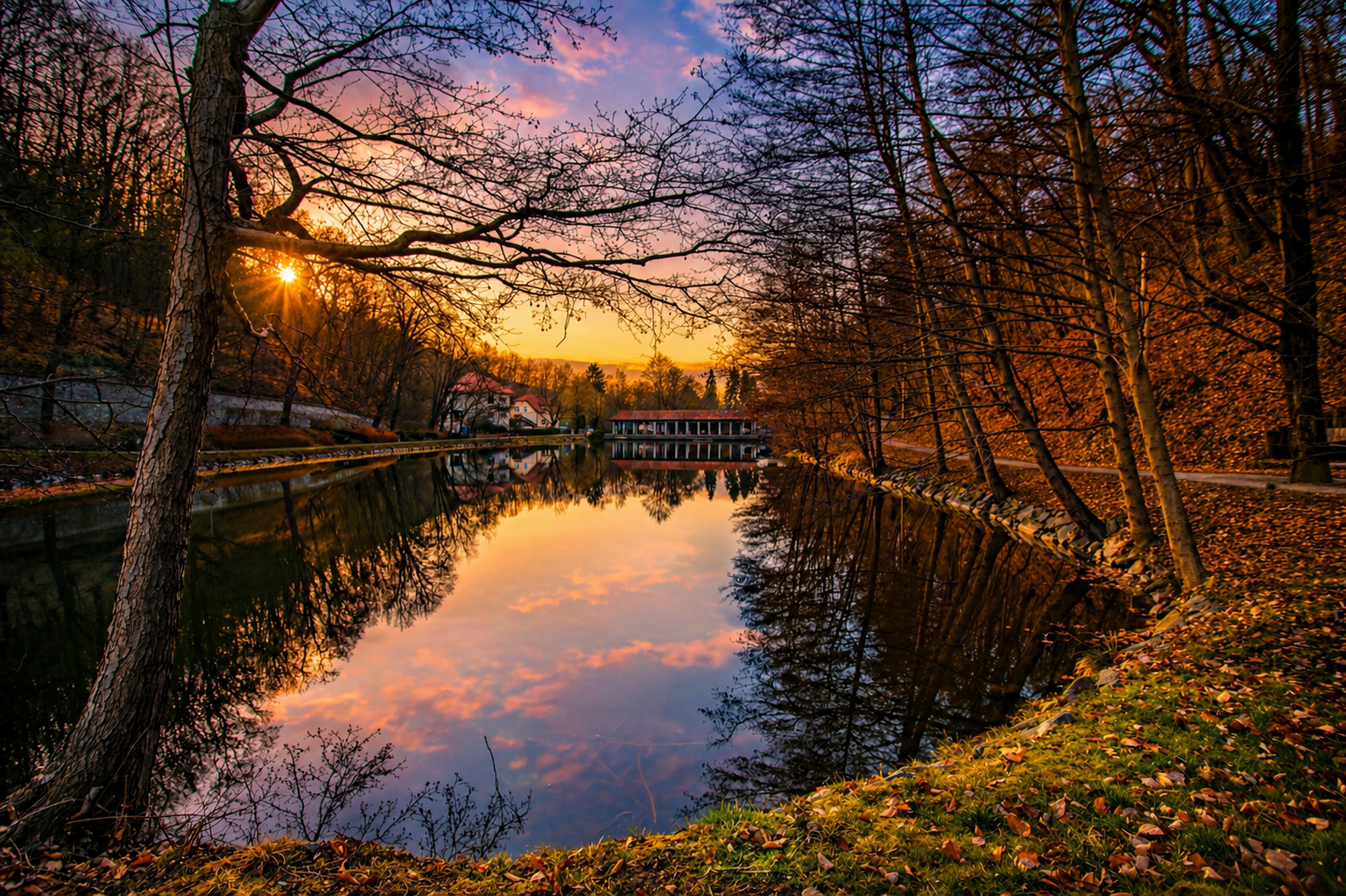 Jezero u jesen